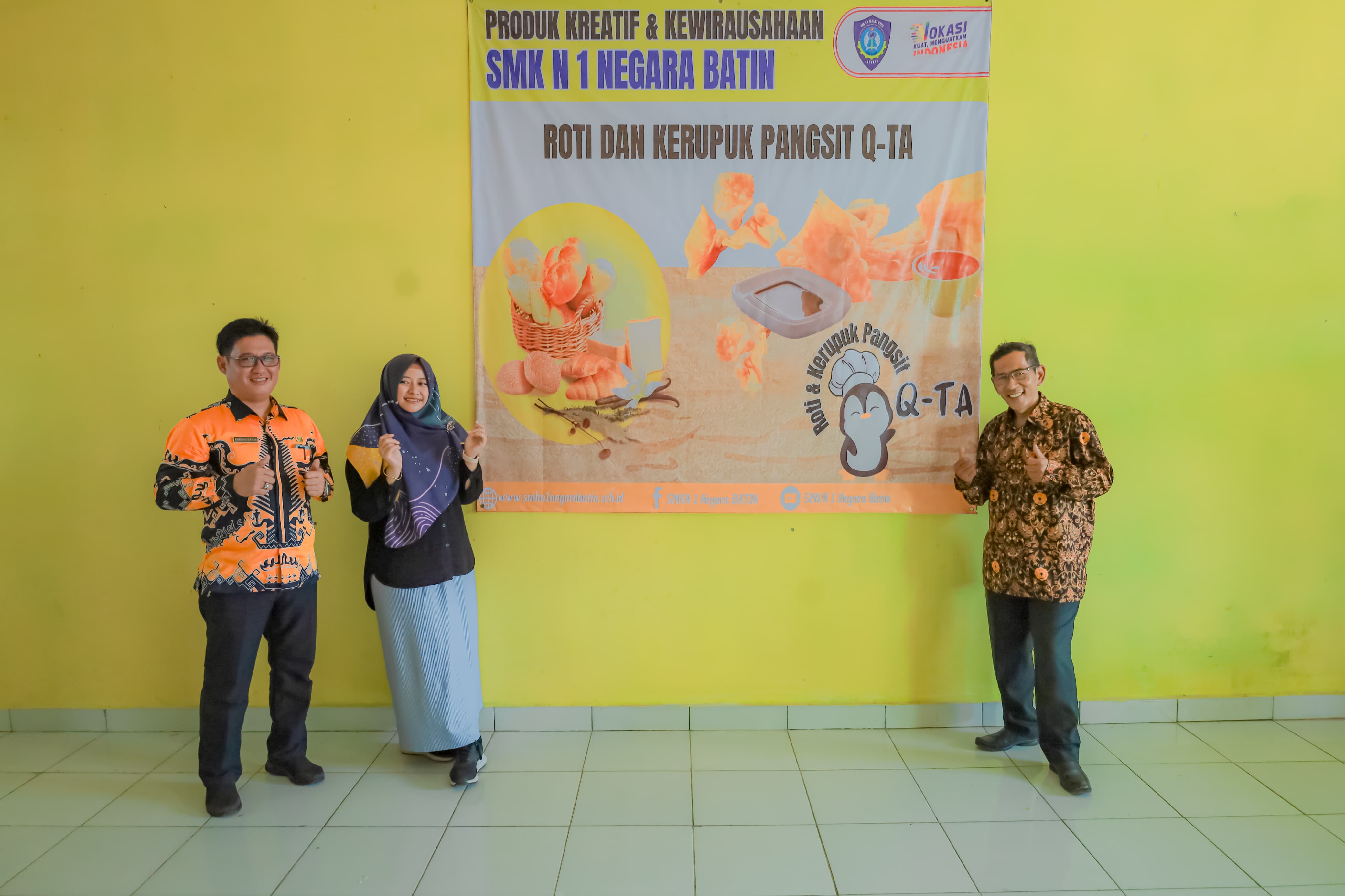 SOSIALISASI PROGRAM BANTUAN PEMERINTAH PENGEMBANGAN PROJEK KREATIF DAN KEWIRAUSAHAAN SMKN 1 NEGARA BATIN TAHUN 2024
